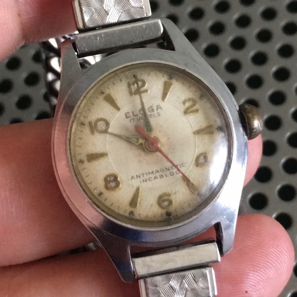 🖤Vtg ELOGA Windup Swiss made watch - Picture 3 of 14